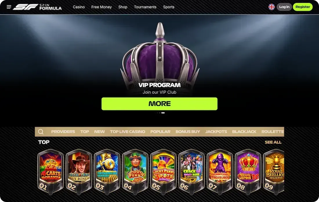 spinformula casino site